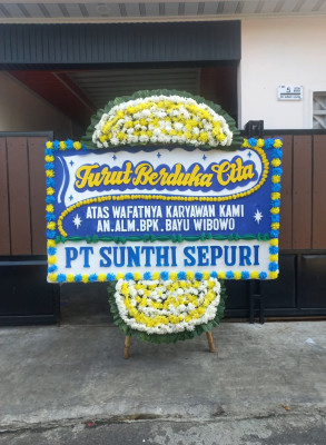 Papan Bunga Duka di Datarnangka